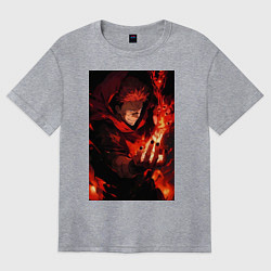 Женская футболка оверсайз Сукуна Рёмэн проклятье