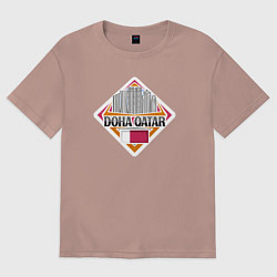 Женская футболка оверсайз Доха Катар