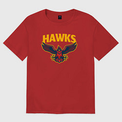 Женская футболка оверсайз Ястребы