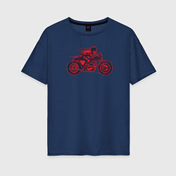Женская футболка оверсайз Speedy biker