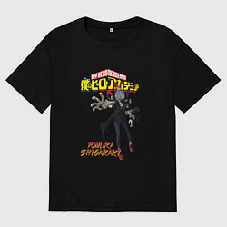 Женская футболка оверсайз Моя геройская академия злодей Томура Шигараки