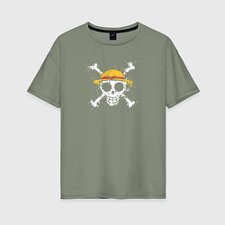Женская футболка оверсайз One piece ванпис
