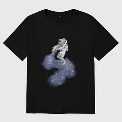 Женская футболка оверсайз Космонавт астронавт украшает футболку космосом