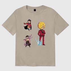 Женская футболка оверсайз Ван-Пис Санджи Зоро