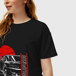 Футболка оверсайз женская Supra атвомобиль для мужчин, цвет: черный — фото 2