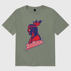 Женская футболка оверсайз Индейцы