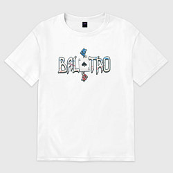 Женская футболка оверсайз Balatro logotype
