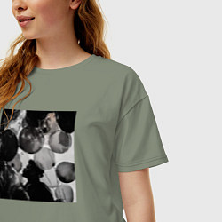 Футболка оверсайз женская House of the balloons, цвет: авокадо — фото 2