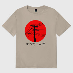 Женская футболка оверсайз Японский вайб