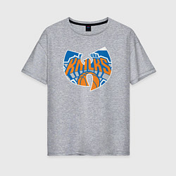 Женская футболка оверсайз Wu-tang knicks