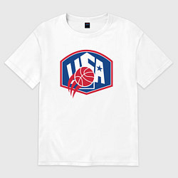 Женская футболка оверсайз Баскетбол США