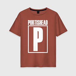 Футболка оверсайз женская Portishead, цвет: кирпичный