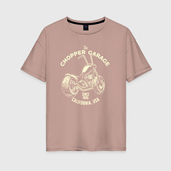 Женская футболка оверсайз Chopper garage