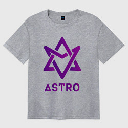 Футболка оверсайз женская Звезда Astro, цвет: меланж