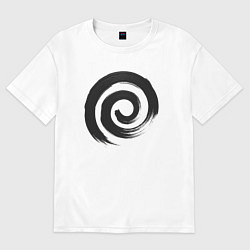 Женская футболка оверсайз Спираль