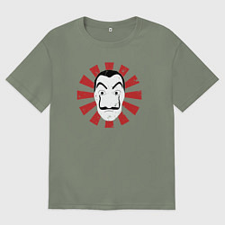 Женская футболка оверсайз Дали - бумажный дом