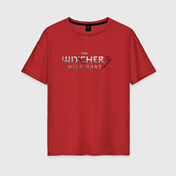 Женская футболка оверсайз The Witcher 3 logo