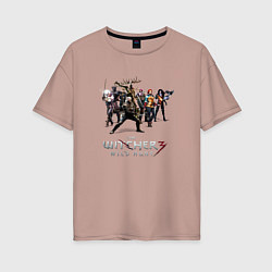 Женская футболка оверсайз The Witcher 3 team
