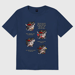 Женская футболка оверсайз Бутхилл фразы