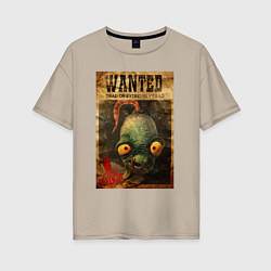 Женская футболка оверсайз Oddworld - wanted