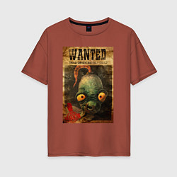 Женская футболка оверсайз Oddworld - wanted