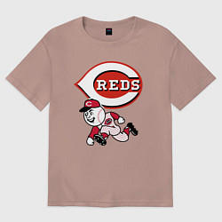 Женская футболка оверсайз Cincinnati reds baseball team - talisman