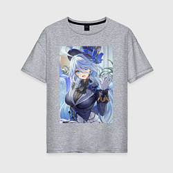 Женская футболка оверсайз Геншин Фурина