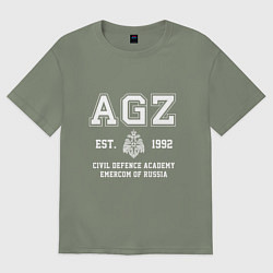 Женская футболка оверсайз Академия Гражданской Защиты МЧС России