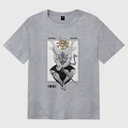 Женская футболка оверсайз Махорага - Магическая битва