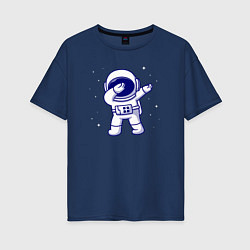 Женская футболка оверсайз Spaceman dab