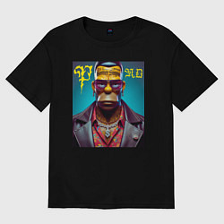 Женская футболка оверсайз Homer Simpson - punk is not dead