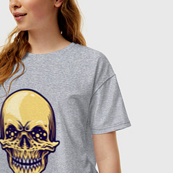 Футболка оверсайз женская Skeletor, цвет: меланж — фото 2