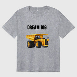 Женская футболка оверсайз Dream big