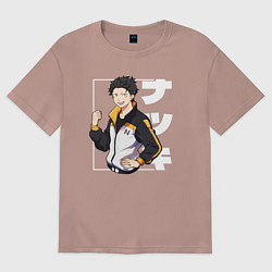 Женская футболка оверсайз Re:Zero Нацуки Субару