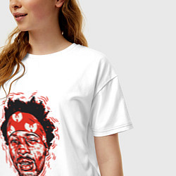 Футболка оверсайз женская Wu-Tang RZA, цвет: белый — фото 2