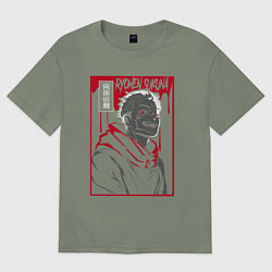 Женская футболка оверсайз Магическая битва Ryomen Sukuna