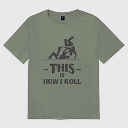 Женская футболка оверсайз Judo how i roll