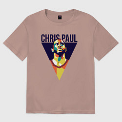 Женская футболка оверсайз Крис Пол