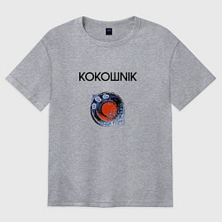 Женская футболка оверсайз Кокошник