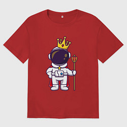 Женская футболка оверсайз Царь космонавт