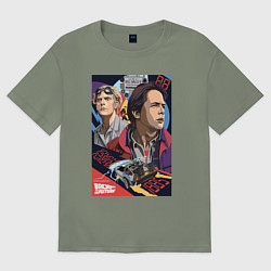 Женская футболка оверсайз Marty and doc