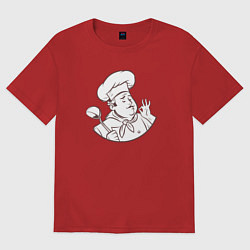 Женская футболка оверсайз Cool chef