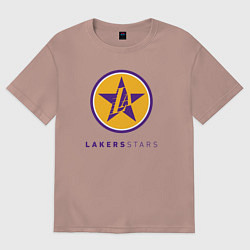 Женская футболка оверсайз Lakers stars