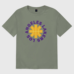 Женская футболка оверсайз LA Lakers team
