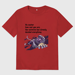 Женская футболка оверсайз Вселенная уже всё решила