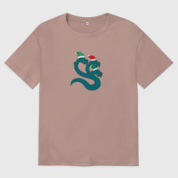 Женская футболка оверсайз Альфа легион гидра рождество