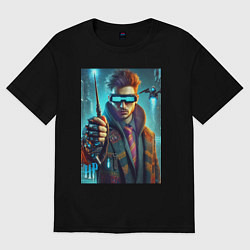 Женская футболка оверсайз Повзрослевший Гарри Поттер - нейроарт