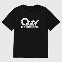 Футболка оверсайз женская Ozzy Osbourne - logo, цвет: черный