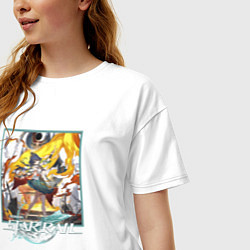 Футболка оверсайз женская Юньли, цвет: белый — фото 2