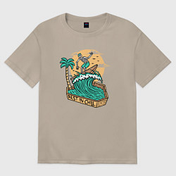 Женская футболка оверсайз Rest in chill